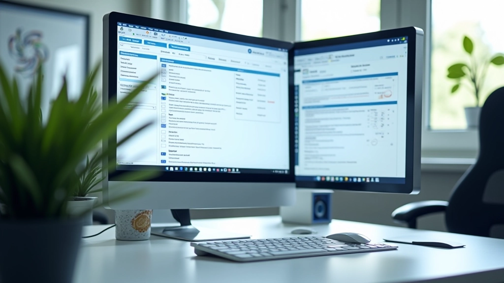 Software integration dashboard showing connected systems and data flow visualization